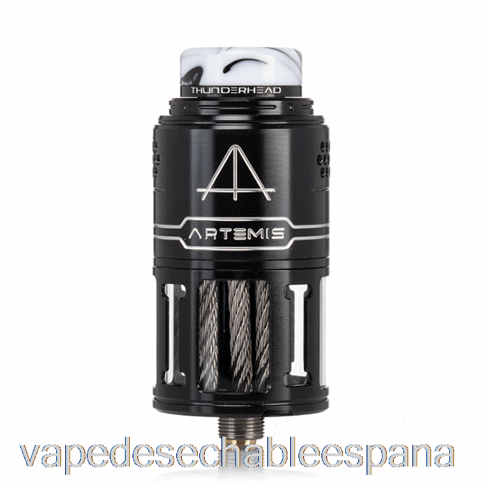Vape Desechable España Thunderhead Creations Artemis V2 Top Coiler 25mm Rdta Negro Y Plateado